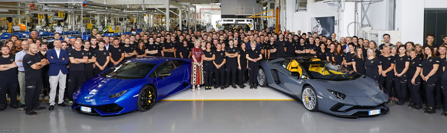 Los Lamborghini Aventador y Huracán hacen historia
