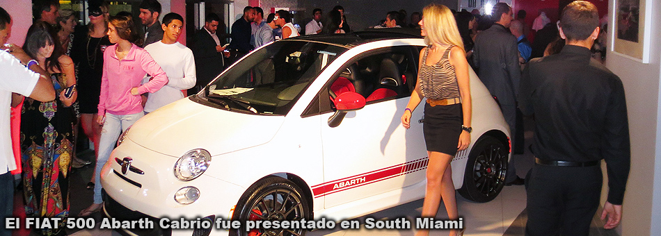 El FIAT 500 Abarth Cabrio fue presentado en South Miami